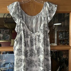 Loft ruffled sleeveless top